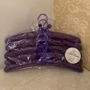 NEW - Set of five 15” Satin Hangers